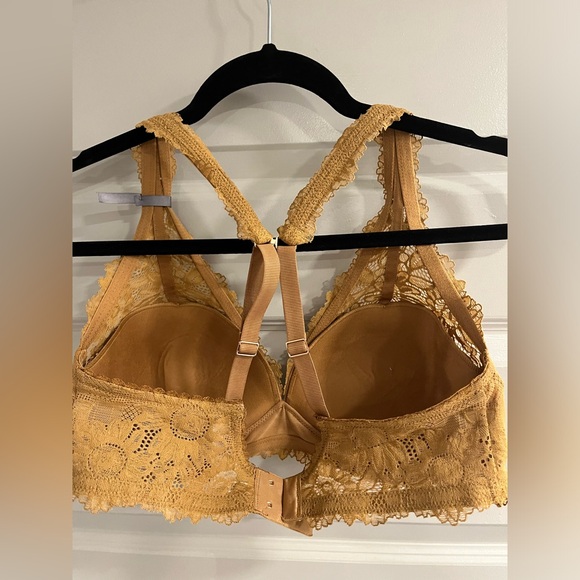 NWT Aerie Real Power Wireless Push Up Sunflower Lace Bra 36D - Picture 3 of 7